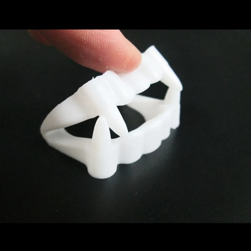 10pcs Halloween Fake Vampire Teeth Party Decoration for Kids Plastic False Vampire Teeth Costume Halloween Theme Toy Supplies