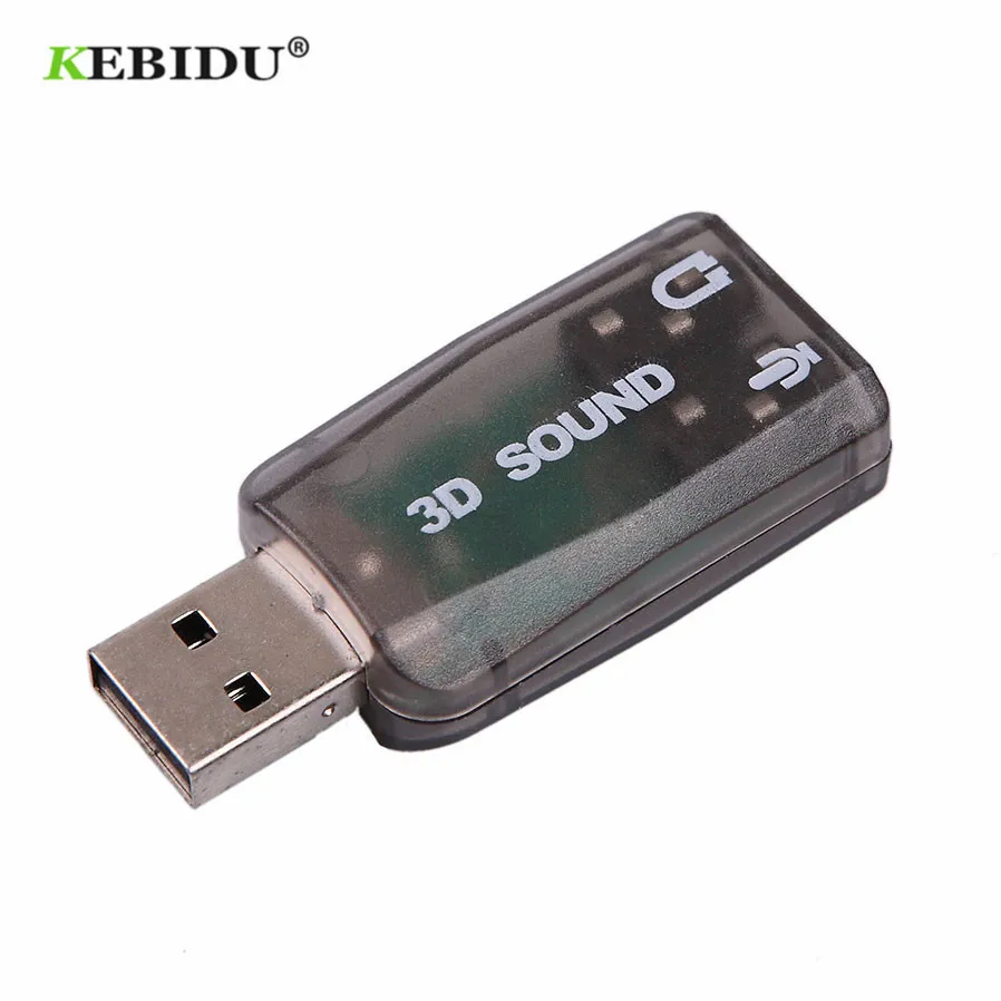 KEBIDU Внешний usb до 3,5 мм Микрофон Разъем для наушников стерео гарнитура 3d Звуковая карта аудио адаптер динамик Интерфейс для ноутбука