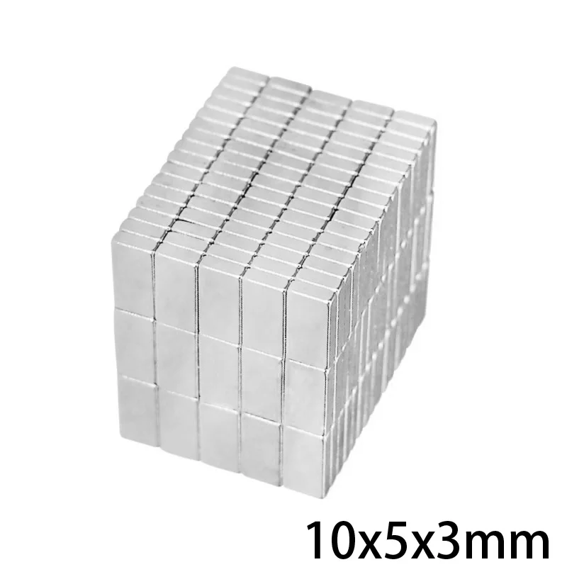 100 ~ 1000 шт. 10x5x3 мм кубовидный Блок N35 Магниты 10 x 5 неодимовый магнит Постоянный NdFeB