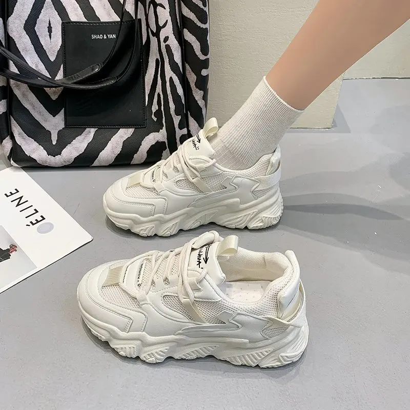 

Chunky Sneakers Women White Shoes Women Shoes Woman Round Head Comfortable Women's Sports Shoes Fashion Women's Sneakers 2021