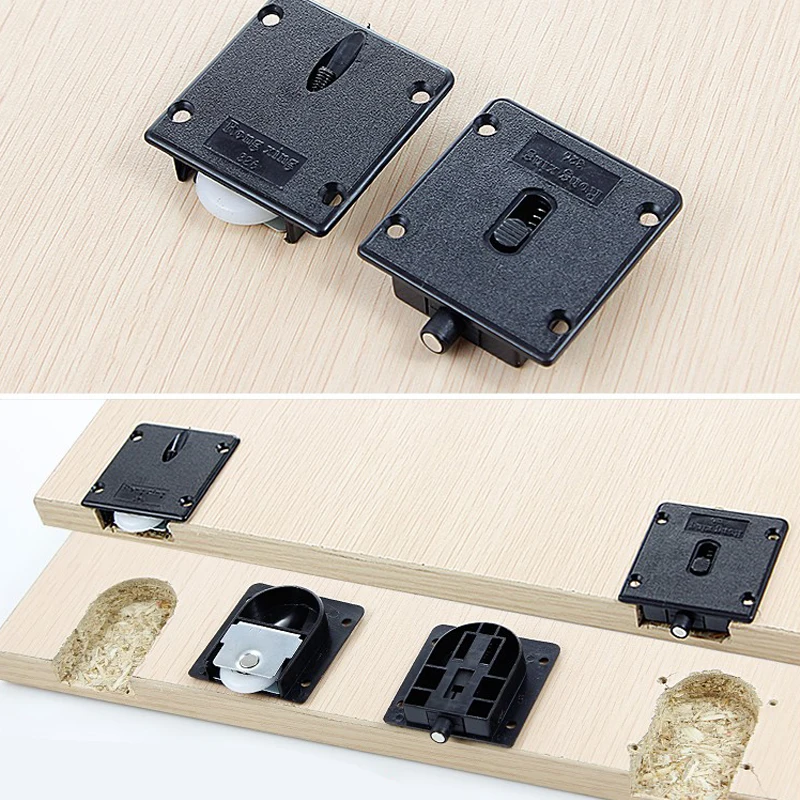 2 пары пластиковых пластин для шкафа колесо диаметром 25 мм ролик раздвижной