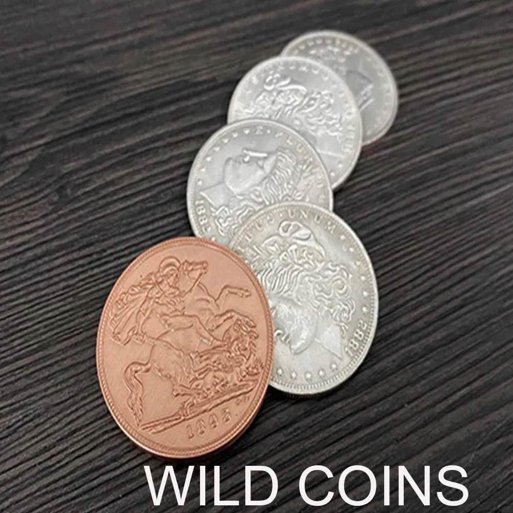 WILD COINS by Bean's Magic Stage крупным планом магия фокусы трюки Супер визуальная монета
