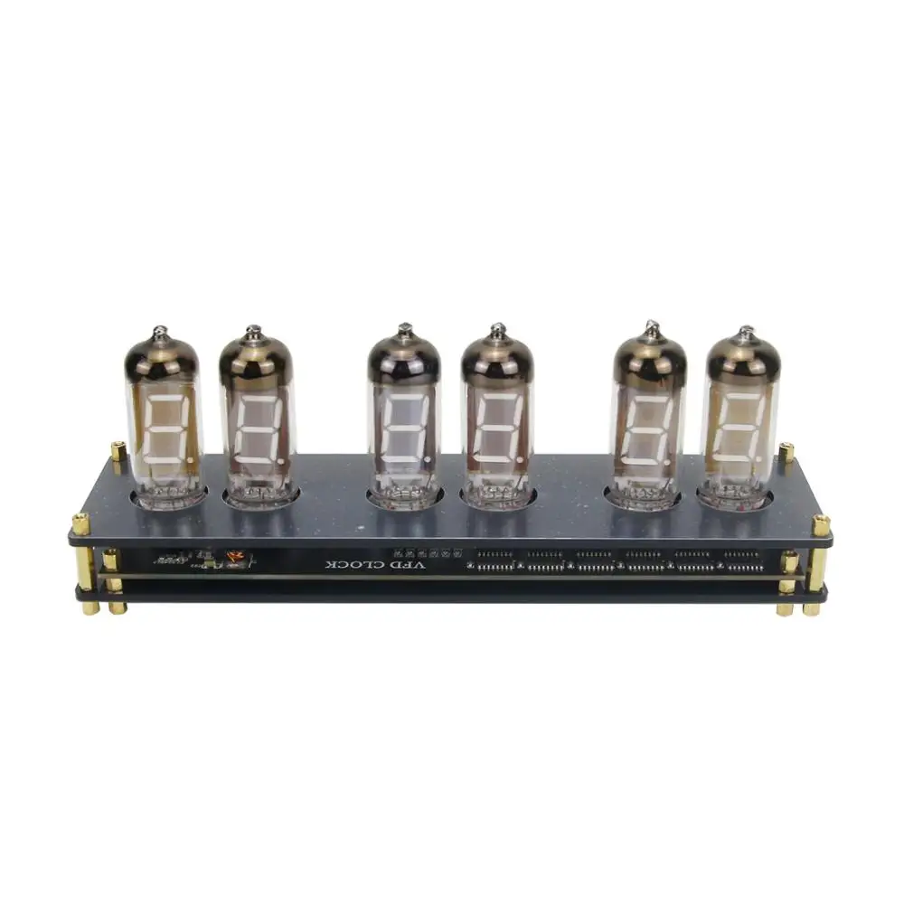 TZT IV11 VFD часы флуоресцентные Nixie трубчатые 6 цветов светильник дисплей Время Дата