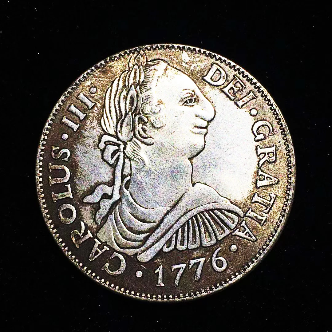

1776 монета из Испании, оригинальные золотые и серебряные монеты, коллекционные предметы для домашнего декора, поделки, монеты, рождественски...