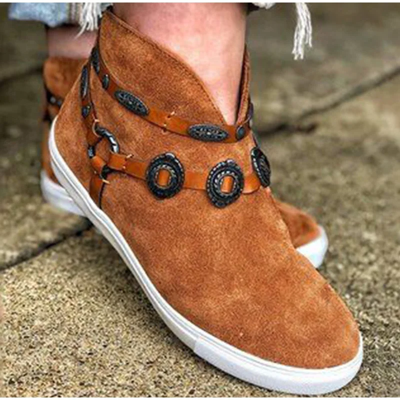 Женская Повседневная модная обувь с высоким берцем на металлической молнии