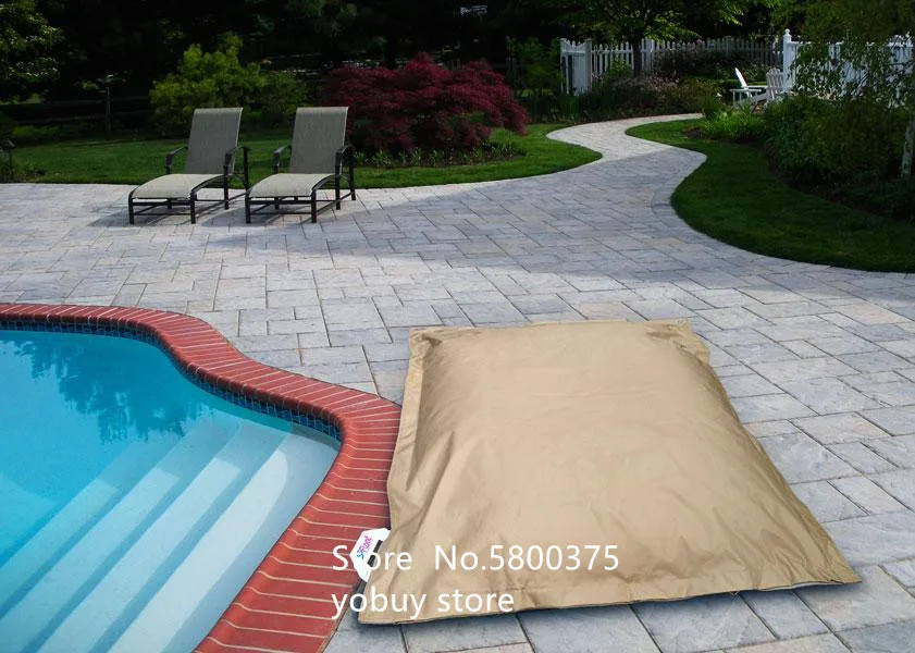 

dark grey floating bean bag chair,cover only extra large Giant pool side beanbag on the water