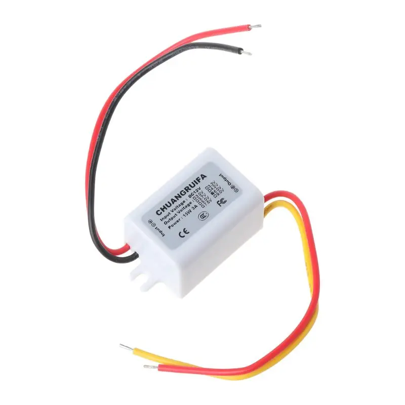 

New 1pc Waterproof DC Converter 12V Step Down to 6V 3A 15W Power Supply Module