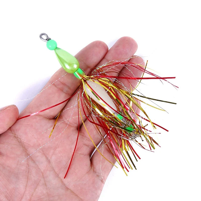 2 шт./компл. рыболовные приманки Светящиеся кальмары джиг Крючки с поворотной