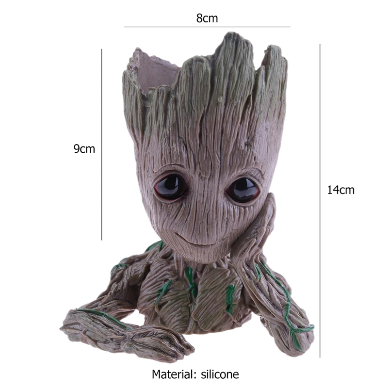 Hot New Baby Flowerpot Cute Action Figures Toys Pen Pot Holder Hero Model Vessel | Дом и сад