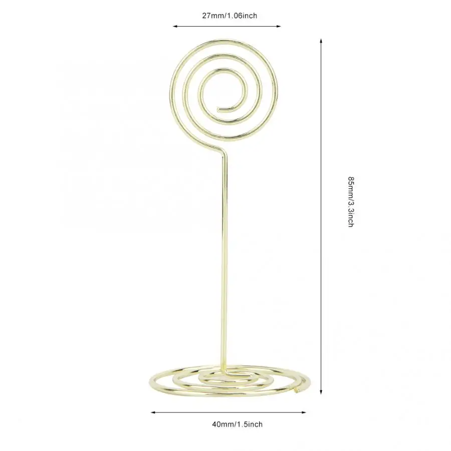 12 шт. круглая форма номер стола зажим для визитных карточек бумага заметок