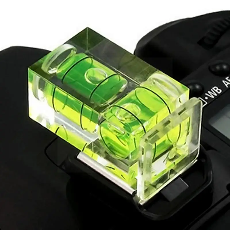 

2pcs Slr Camera Hot Shoe Spirit Level Cover A Double Lever Bead Horizontal Triple Cover Meter Spirit Z2q2