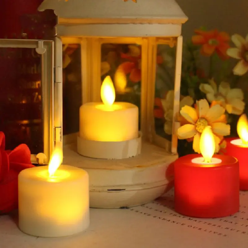 Рождественские украшения для дома светодиодный 1 шт. Рождественская свеча свет