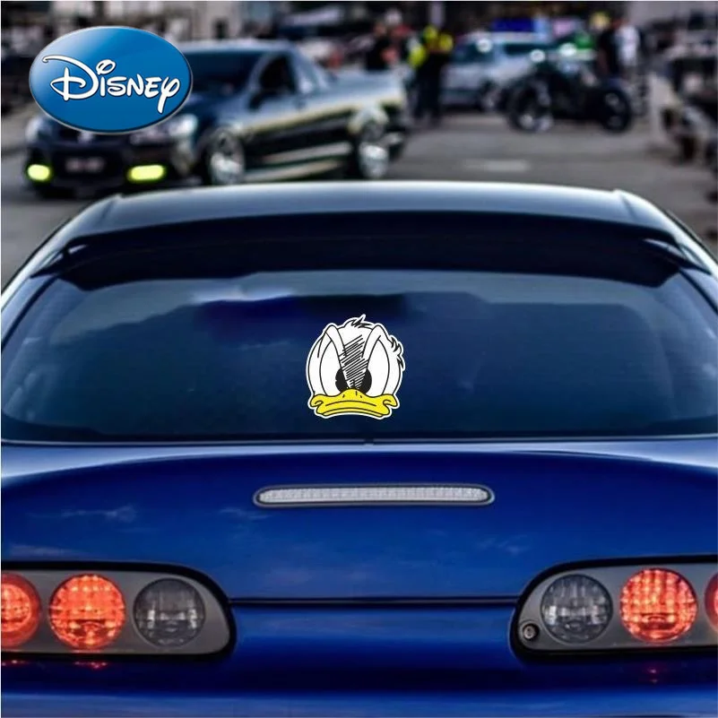 

Disney Donald Duck Cartoon Car Reflective Sticker Donald Duck Decoration Anti-scratch Cover Waterproof Decoration Sticker