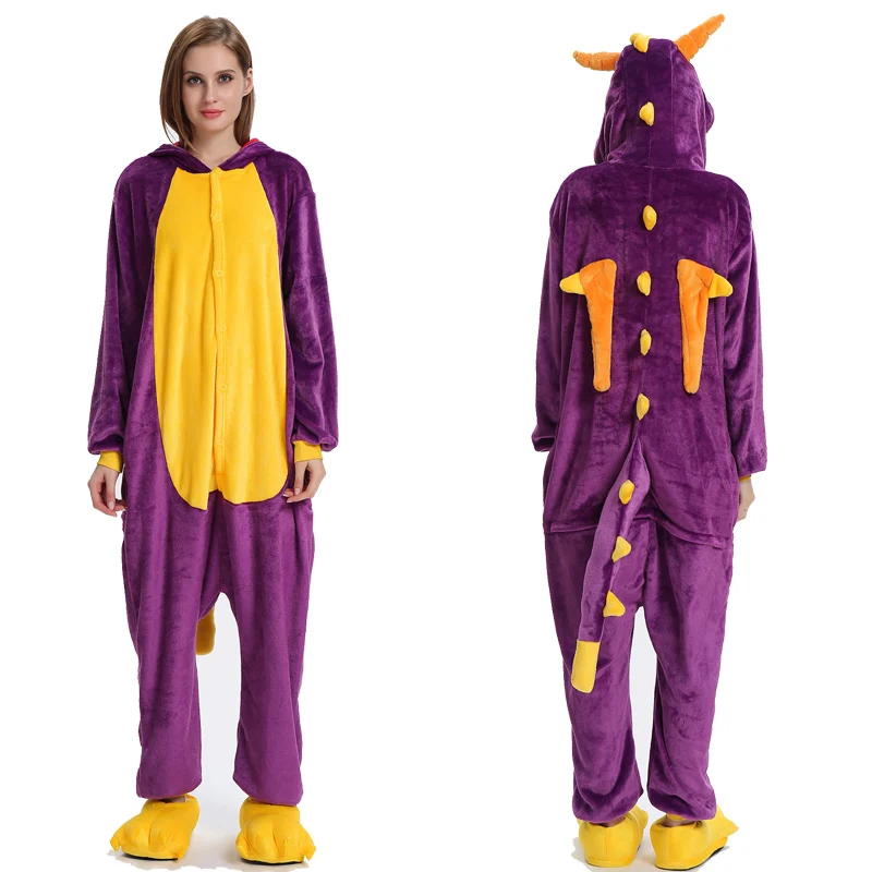 Кигуруми Единорог пижамы для взрослых животных Пикачу Onesie Для женщин Для мужчин пара зимний Пижамный костюм, ночная рубашка, фланелевые пижамы