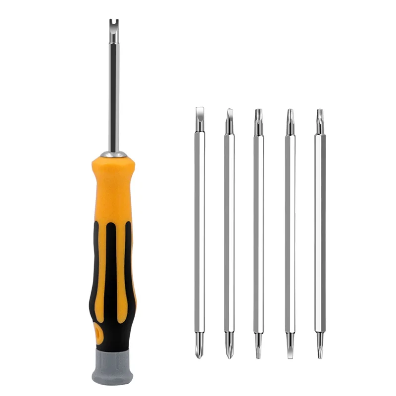 

6hl1 Set Security Tamper Proof Magnetic Screwdriver Drill Bit Hex Torx Screwdriver Bits Flat Head Hand Tools