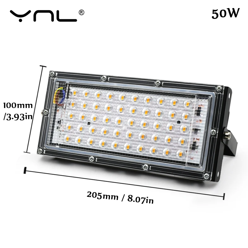 

LED Flood Light 50W Waterproof IP65 Outdoor Lighting 220V 240V Floodlight Reflector Projecteur LED Exterieur Focus Spotlight AC