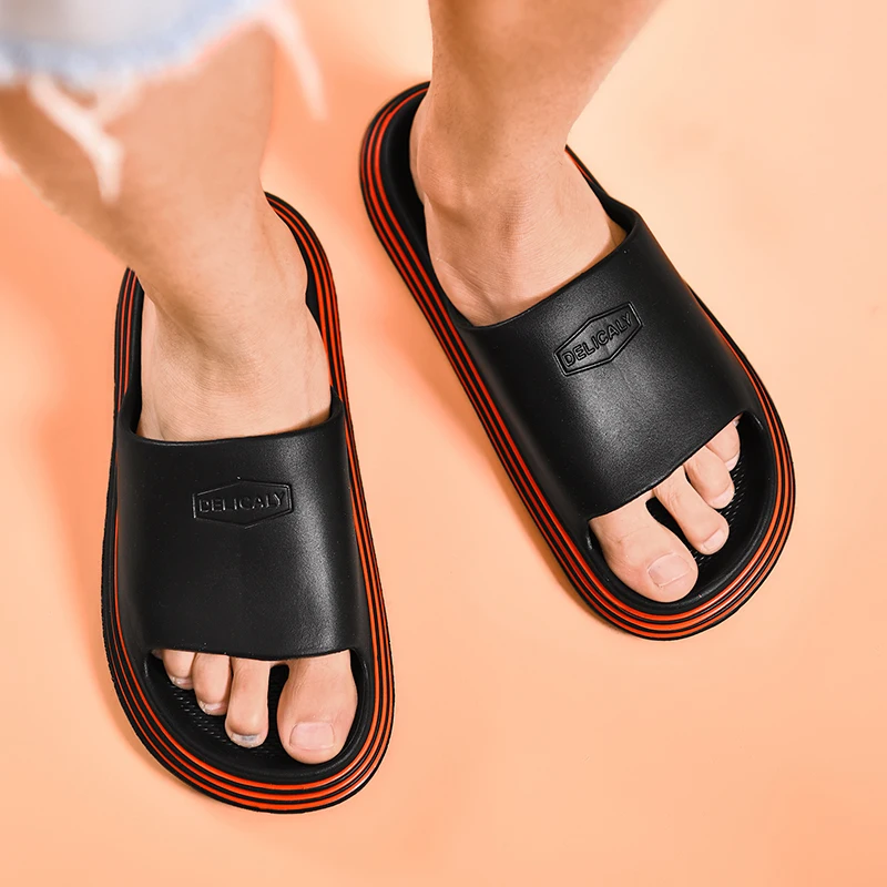 

Unisex Home Slippers Summer Indoor Floor Non-slip Slippers Couple Family Women and Men Hotel Bathroom Bath Sandal Slippers
