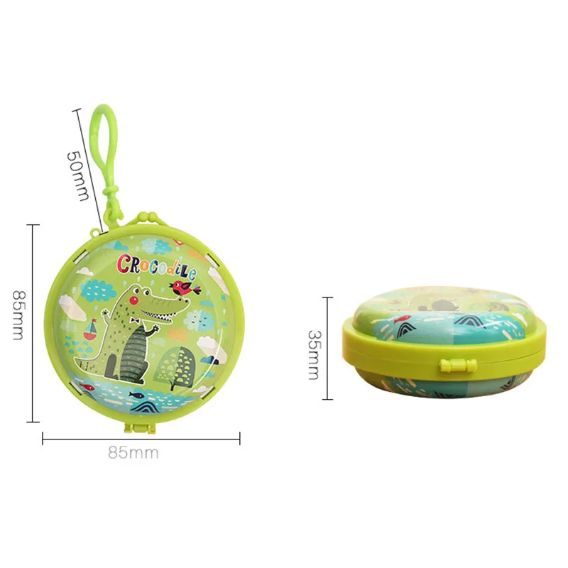Portable Cartoon Zip Lock Bag Headphone Case Earphone Box Earbud Storage Mini Cable Organizer Christmas Gift | Дом и сад
