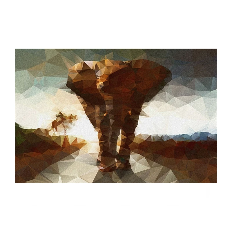 Картина на холсте домашний декор 1 шт. слон мозаика фоны живопись художественные