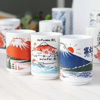 300ml japanese impression ceramic mug tea wine sushi sake cup mino yaki glaze family restaurant decoration gift tea cup
