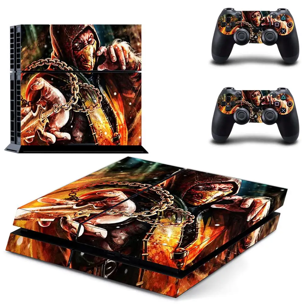 Для PS4 кожи Стикеры s Mortal Kombat ПВХ HD Крышка для Игровые приставки 4 консоли и