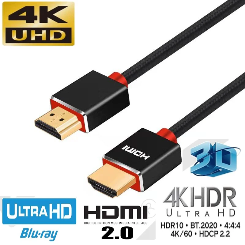 Кабель HDMI 2 0 Переключатель к 4K 60Hz шнур для ТВ ЖК дисплей ноутбук PS3 xbox 360 проектор