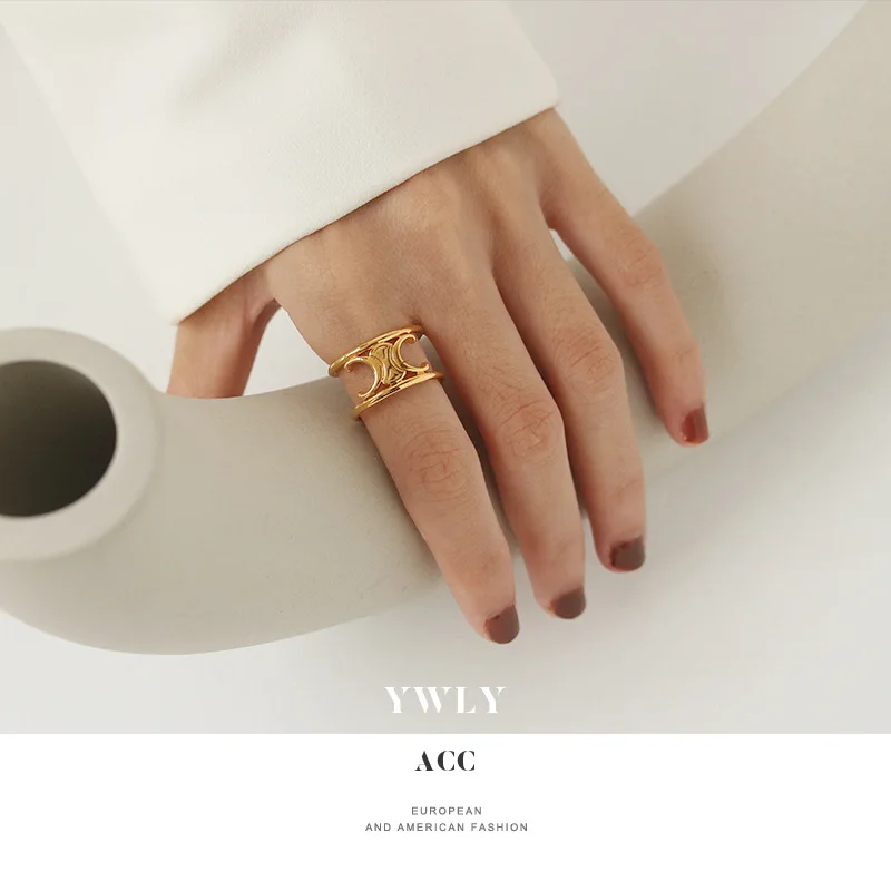 

Женское кольцо на указательный палец, регулируемое кольцо в стиле ретро, 2021