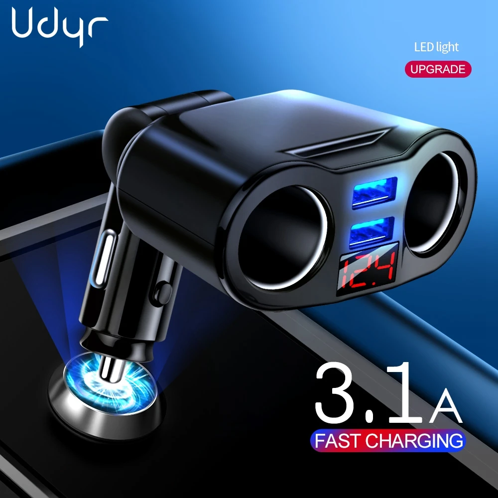Автомобильное зарядное устройство с 2 USB-портами 5 В 3 1 А | Мобильные телефоны и