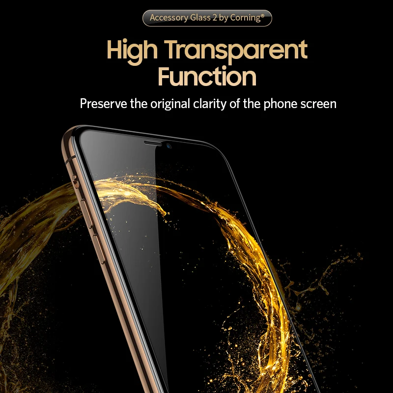 Защитное стекло Benks Corning 9H закаленное с закругленными краями для iPhone 7/8/X/XS/11 Pro Max