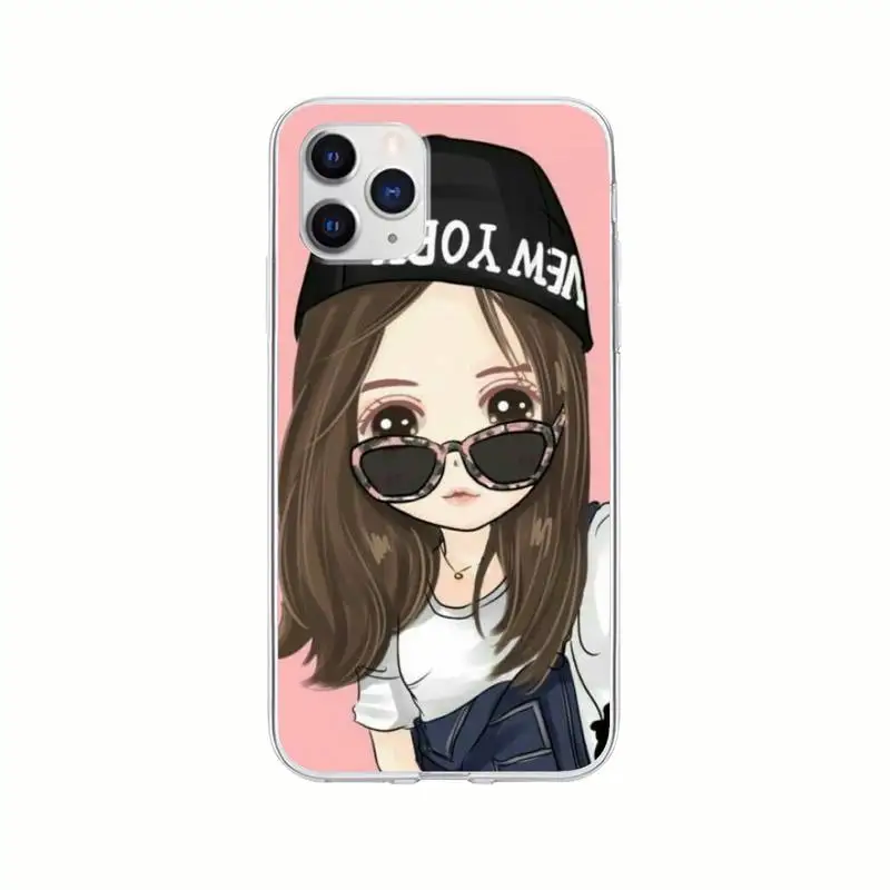 

Beautiful Girl Transparent Cell Phone Case For Xiaomi Redmi K30s Ultra Note 8 9 Pro Max 9s 10T Pro 11 10 Lite Clear Cover