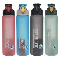 550ml750ml new sports water bottle with filter bpa free portable healthy matte plastic bottles durable drinkware eco friendly