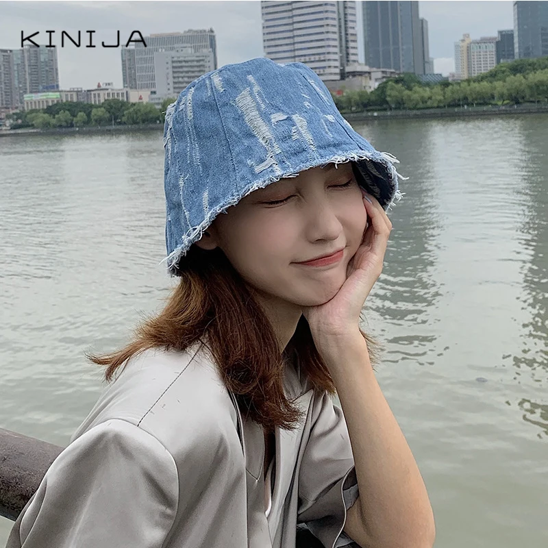 Корейская полумерская ковбойская шляпа в рыбацком стиле женская модная