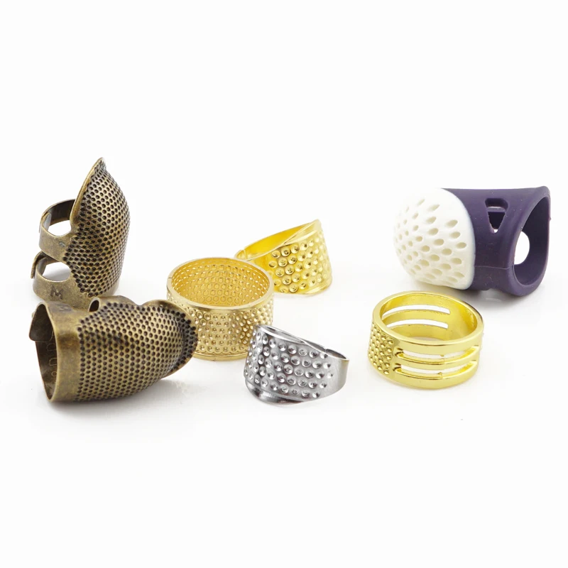 Силиконовое Золотое металлическое защитное перфораторное кольцо для шитья и