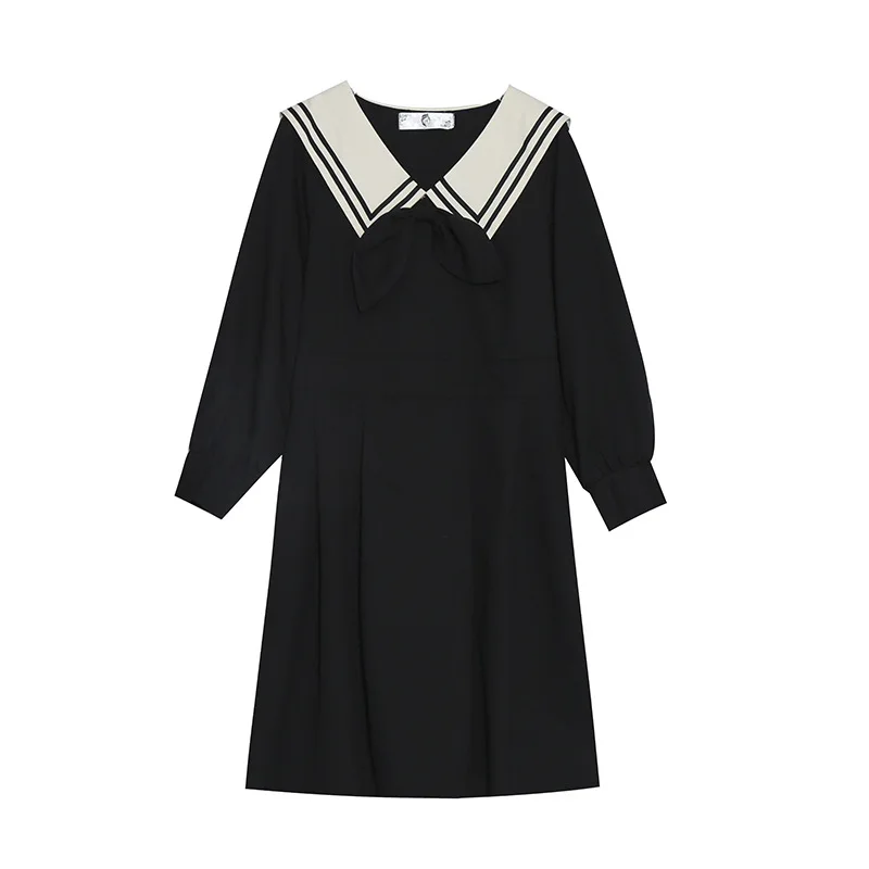 

Spring dress new plus fattening plus size dress college wind age-reducing thin women's skirt