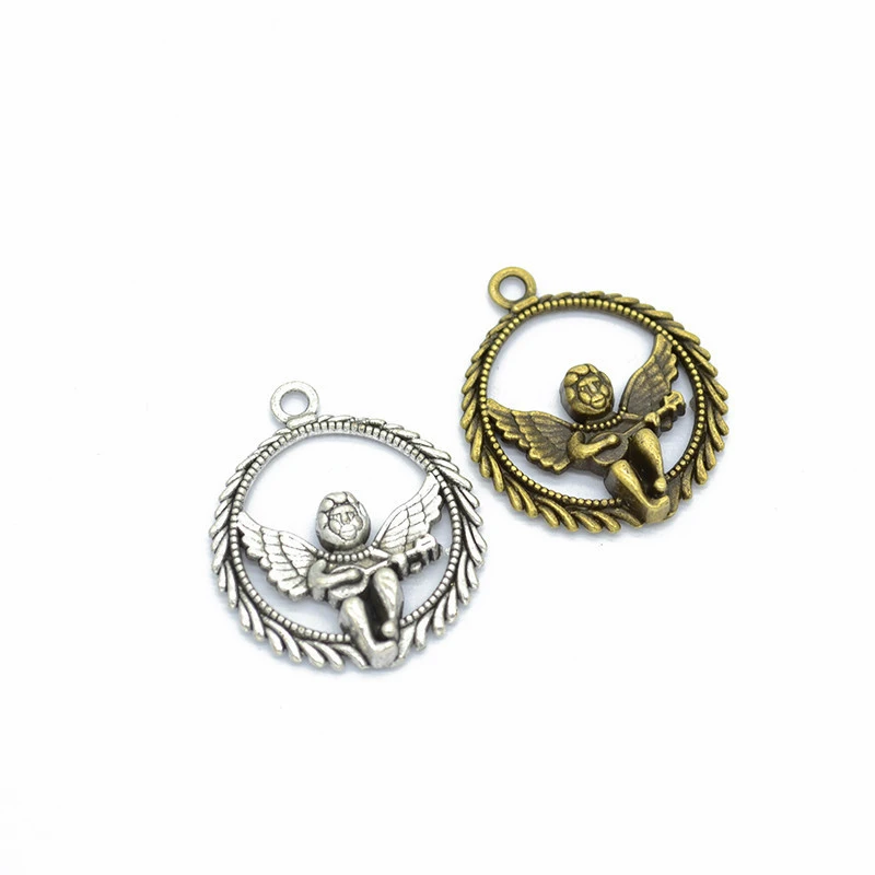 Подвески Ангел 20 шт. подвеска сделай сам для изготовления ювелирных изделий