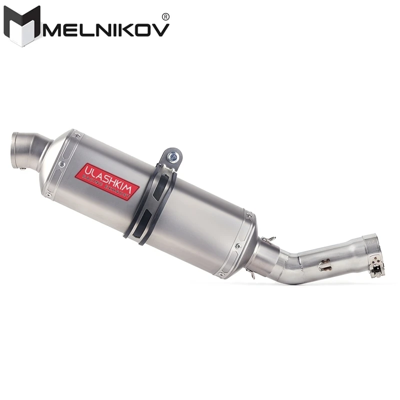 

Motorcycle Muffler Escape Exhaust Middle Link Pipe Slip On For Yamaha FZ8 FZ8N FZNS Fazer 800 FZ800 2010 - 2016 Exhaust