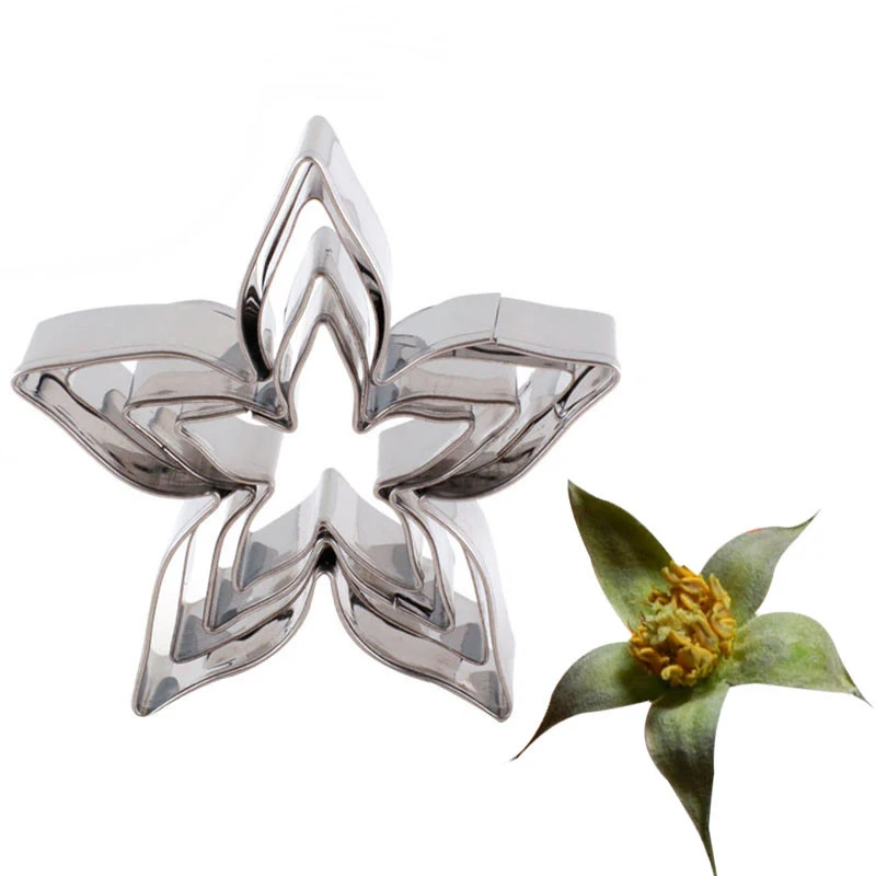 4 шт./компл. розы чашечка цветок для украшения торта формы Нержавеющая сталь