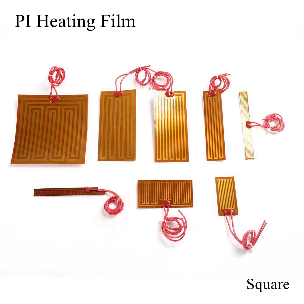 39mmx12mm 12V 4.5W Polyimide Heater PI Heating Film Plate Electric Heated Panel Pad Mat Electrotherma Flexible Adhesive Foil Oil | Дом и сад