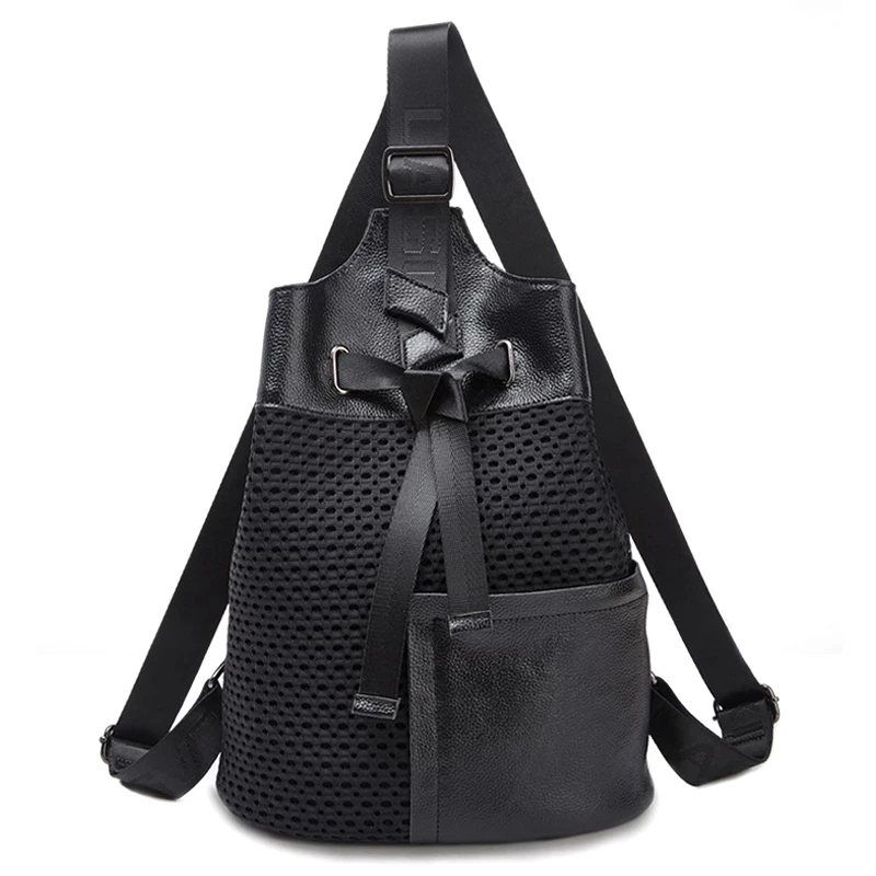

2021 New Bags Multifunctional Tote Bag Travel Organizer Luxury Ladies Backpack Fashion High Quality Mesh Shoulder Bag