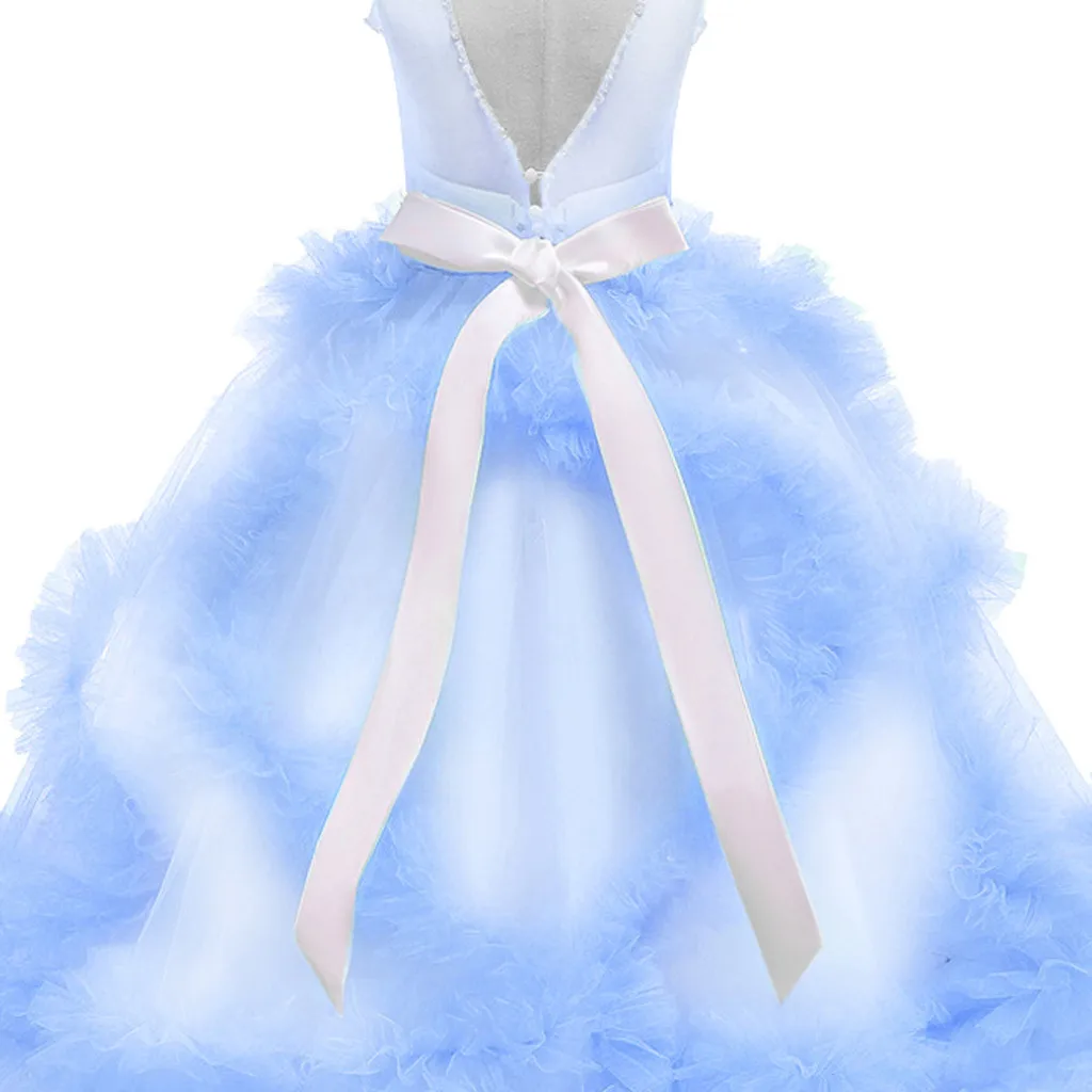Детское праздничное платье принцессы для девочек-подростков подружки невесты