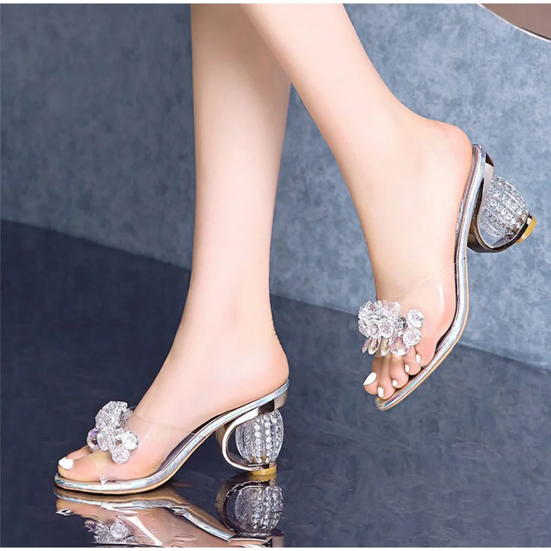 2020 г. летние женские босоножки женская прозрачная обувь из ПВХ с открытым носком