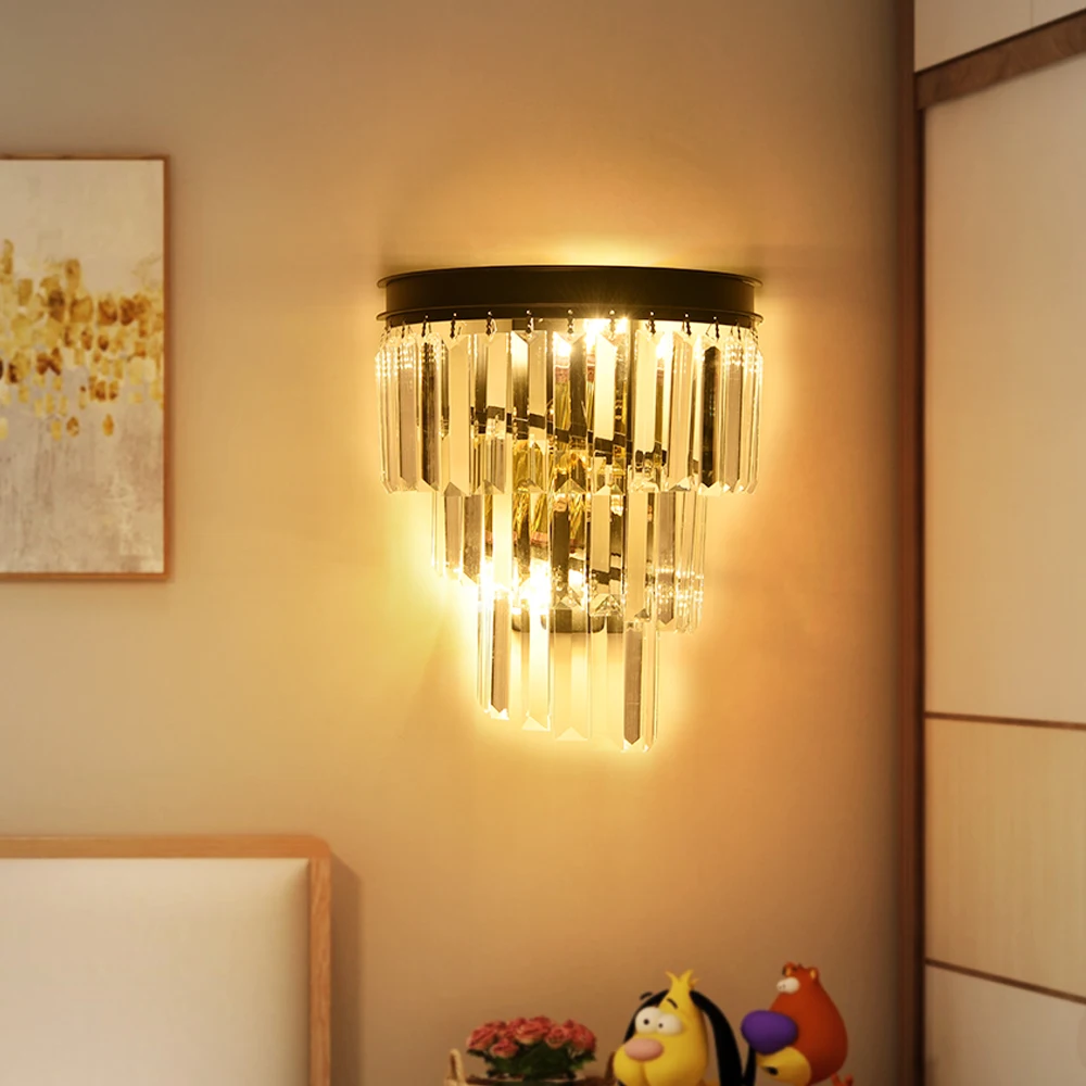 Купить 2 получают 15% прозрачная Хрустальная палочка Настенные светильники для