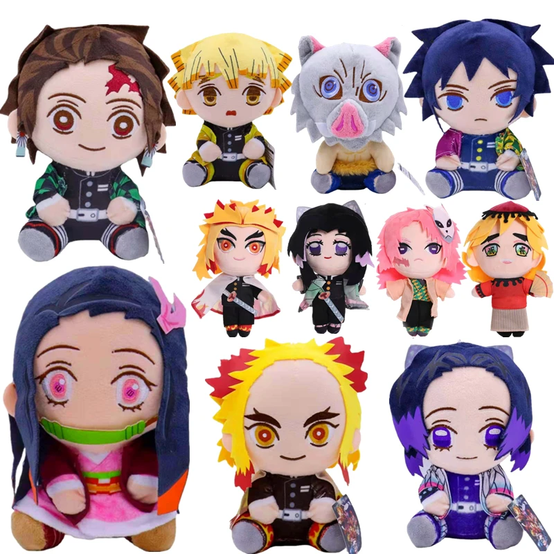 

Brand New 20 Cm Demon Slayer's Blade Plush Toy Kimetsu No Yaiba Kamado Tanjirou Tomioka Giyuu Agatsuma Zenitsu Douma Sabito Toy