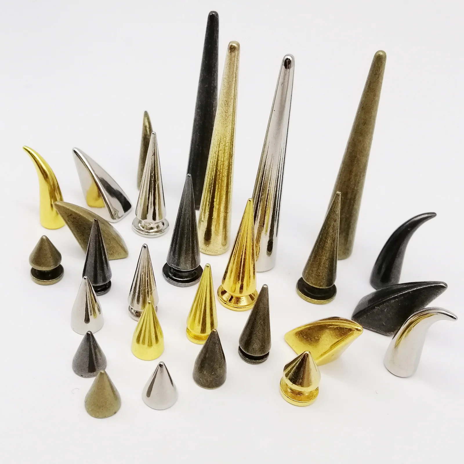 10 комплектов металлический декор панк пуля головы шип конус винт заклепка для
