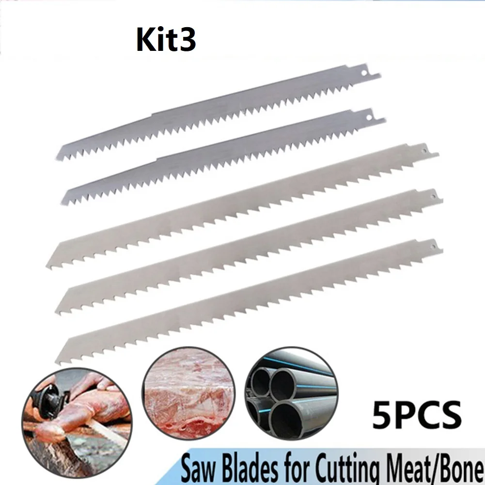 

5pcs Cutting Frozen meat / Bone Reciprocating 5PCS Saw Blade Blade 300mm