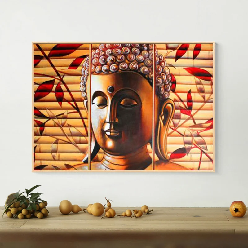 

Large Size Abstract Poster Canvas Painting Religious Buddha Picture Wall Art HD Print For Living Room Temple Decoration No Frame