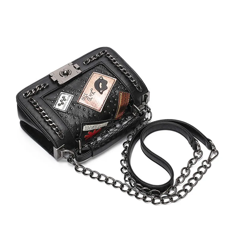 Сумка на плечо женская кожаная сумочка-тоут через с маленькой цепочкой роскошный