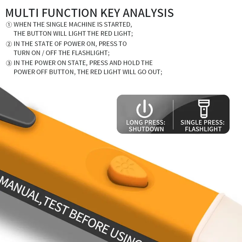 

Electricity Test Pencil Digital 90-1000V 12-1000V AC Voltage Detector Non-Contact Tester Pen Tester Meter Volt Current Electric