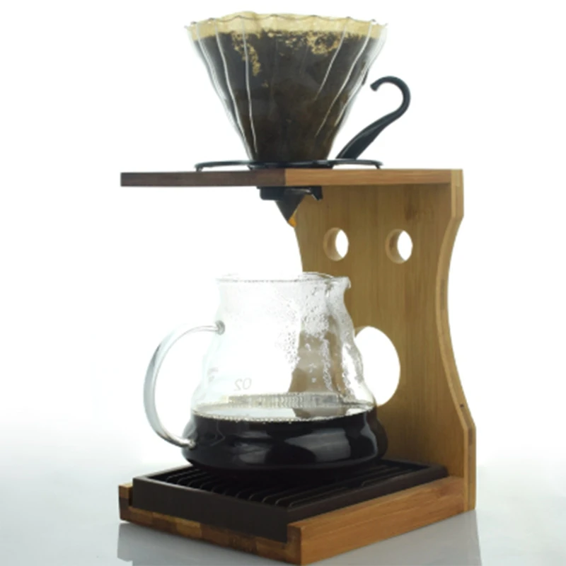 Бамбуковая V60 Пивоваренная стойка бариста кофейная для капельницы|Кофейные