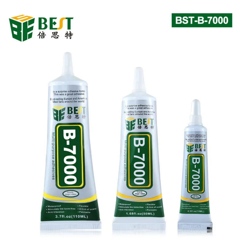 BST B-7000 15 мл/50 мл/110 мл многоцелевой клей для мобильного телефона сенсорный экран суперклей алмазные украшения DIY эпоксидный полимерный гель
